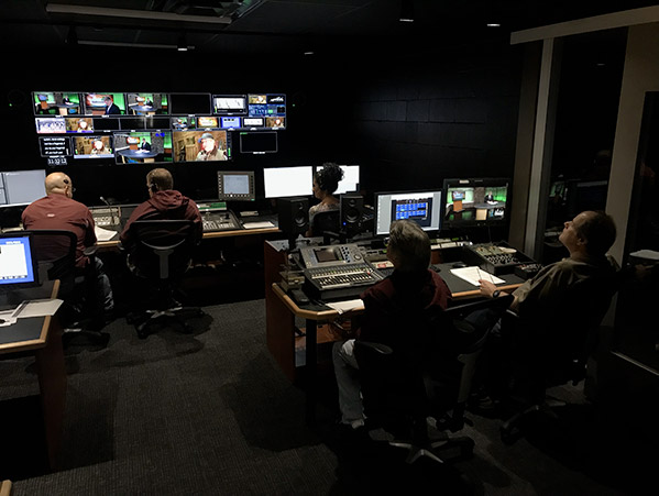 The Television Control Room During a Studio Production.